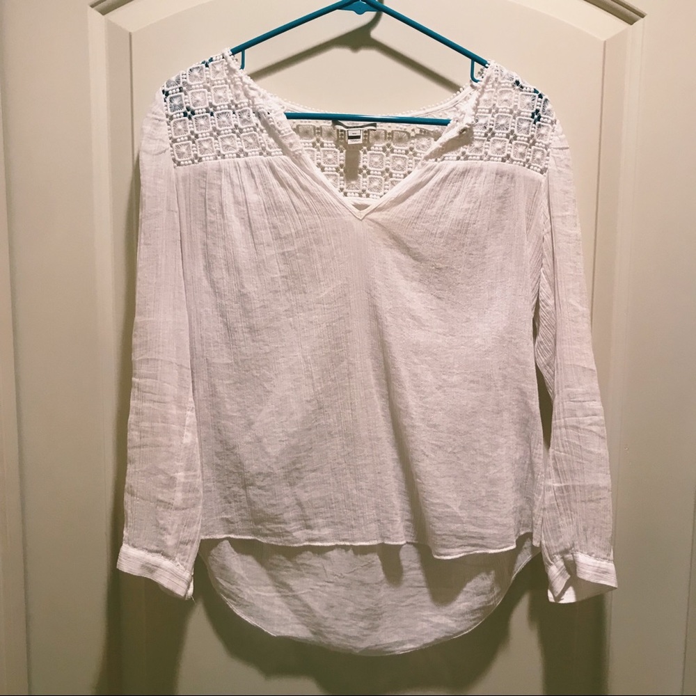 J Crew White Blouse